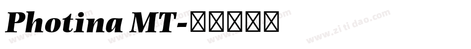 Photina MT字体转换